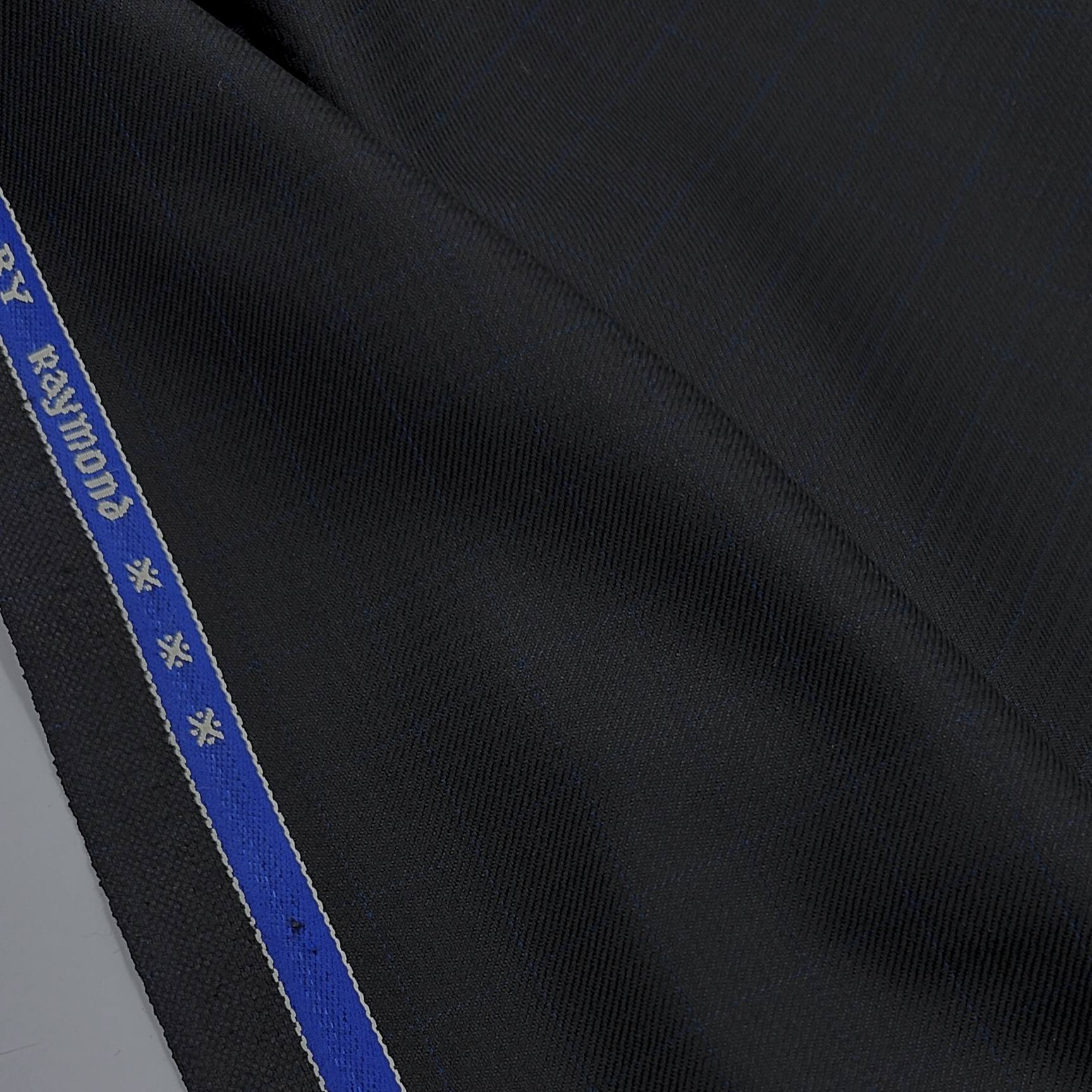 Trouser Fabric Raymond PV Check Colour Blackish Brown N BLue
